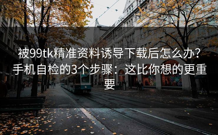 被99tk精准资料诱导下载后怎么办？手机自检的3个步骤：这比你想的更重要